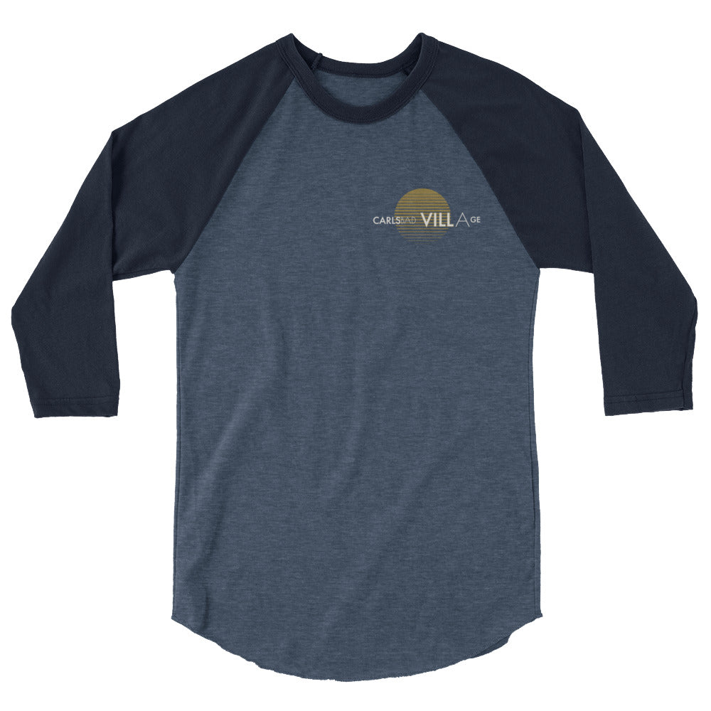 Carlsbad Village 3/4 sleeve raglan shirt